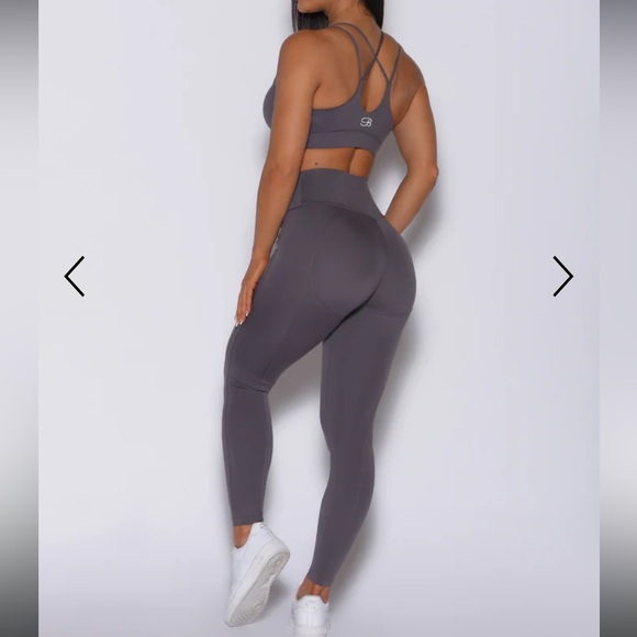 Bombshell Sportswear Gray Leggings - Picture 3 of 5